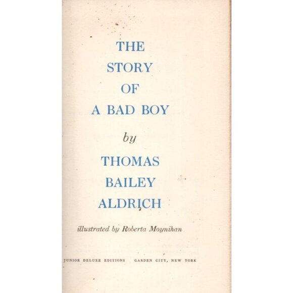 Antique Book The Story Of A Bad Boy Semi Autobiography Thomas Baily Aldrich 1870 - Picture 5 of 6